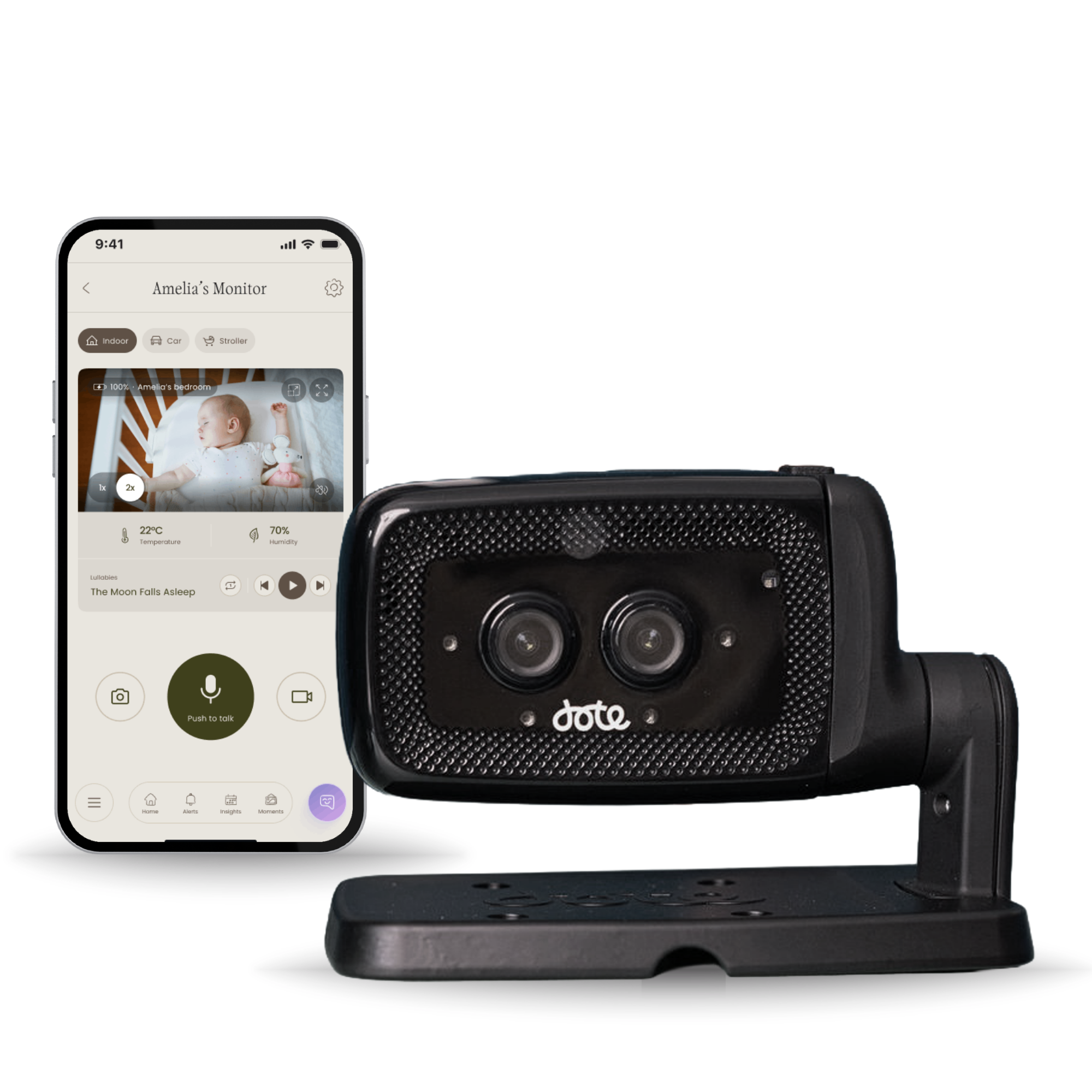 See the live feed in the Dote App
